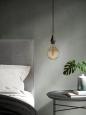 Preview: Nordlux Deco E27 G125 Avra, 2W, 200lm, 2200K, bernstein (1428070)