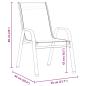 Preview: 7-teiliges Garten Esszimmer Set Braun Textilene und Stahl