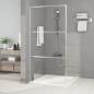 Preview: Duschwand für Begehbare Dusche Silbern 100x195 cm ESG-Klarglas