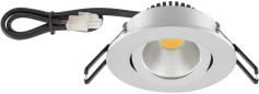 Preview: ARDEBO.de EVN PC20-Serie LED Deckeneinbau, rund, schwenkbar, IP20, 350mA, 8,4W, 2700K, 960lm, chrom matt (PC20091527)