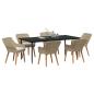 Preview: 7-teiliges Garten Essset Beige Poly Rattan