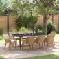 Preview: ARDEBO.de - 9-teiliges Garten Esszimmer Set Beige Poly Rattan