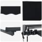 Preview: Automatische Einziehbare Markise Schwarz 450x300 cm