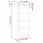Preview: Schiebetür mit Hardware-Set 'ORKDAL'86x198,5 cm
