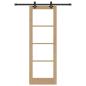 Preview: Schiebetür mit Hardware-Set 73.5x211 cm Massivholz Kiefer