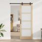 Preview: Schiebetür mit Hardware-Set 83x232 cm aus solidem Kiefernholz