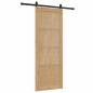 Preview: Schiebetür mit Beschlagset 78x202 cm Massivholz Fichte