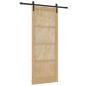 Preview: Schiebetür mit Hardware-Set 83x211 cm Massivholz Kiefer