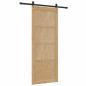 Preview: Schiebetür mit Hardware-Set 83x211 cm Massivholz Kiefer