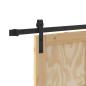 Preview: Schiebetür mit Hardware-Set 83x211 cm Massivholz Kiefer