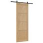 Preview: Schiebetür mit Beschlagset 83x232 cm aus massivem Kiefer