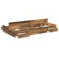 Preview: Bettgestell Stauraum Altes Holz 120x190 cm Holzwerkstoff