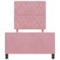 Preview: Bettgestell Rosa 90x200 cm Samt