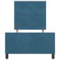 Preview: Bettgestell Dunkelblau Samt 90x190 cm