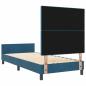 Preview: Bettgestell Dunkelblau Samt 90x190 cm