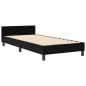 Preview: Boxspringbett mit Kopfteil Schwarz 90 x 200 cm Samt