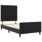 Preview: Boxspringbett mit Kopfteil Schwarz 90 x 200 cm Samt