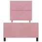Preview: Bettgestell Rosa 90x190 cm Samt