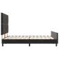 Preview: Bettgestell Schwarz 140x190 cm Samt
