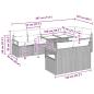 Preview: 9-tlg. Garten-Sofagarnitur mit Kissen Beige Poly Rattan