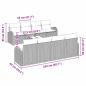 Preview: 9-teiliges Garten Sofa Set mit Kissen Beige Poly Rattan