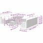 Preview: 10-teiliges Garten Sofa Set mit Kissen Beige Poly Rattan Akazie