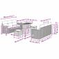 Preview: 9-teiliges Garten-Sofa-Set mit Kissen Beige Poly-Rattan Akazie