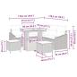 Preview: 8-tlg. Garten-Sofagarnitur mit Kissen Beige Poly Rattan Akazie