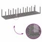 Preview: 17-teiliges Garten Essgruppen Set mit Kissen Hellgrau Poly Rattan
