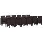 Preview: 13-teilige Garten-Essgruppe Braun Poly-Rattan