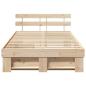 Preview: Bettgestell mit Schubladen 135x190 cm Massivholz-Kiefer