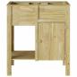 Preview: Gartenhochbeet mit Stauraum 85x46x96 cm behandeltes Holz Kiefer