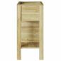 Preview: Gartenhochbeet mit Stauraum 85x46x96 cm behandeltes Holz Kiefer
