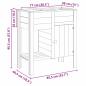 Preview: Gartenhochbeet mit Stauraum 85x46x96 cm behandeltes Holz Kiefer