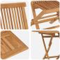Preview: 3-tlg. Garten-Bistro-Set Klappbar Massivholz Akazie