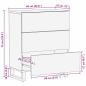 Preview: Sideboard 60x33,5x75 cm Massivholz Mango