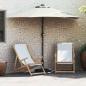 Preview: ARDEBO.de - Gartenparasol Halb mit Aluminium-Stange Sand 294 cm