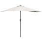 Preview: Gartenparasol Halb mit Aluminium-Stange Sand 294 cm