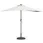 Preview: Gartenparasol Halb mit Aluminium-Stange Sand 294 cm