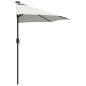 Preview: Gartenparasol Halb mit Aluminium-Stange Sand 294 cm