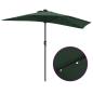 Preview: Gartenparasol Half mit Aluminiumstange Grün 294 cm