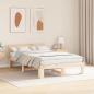 Preview: Bettgestell mit Kopfteil 135x190 cm Massivholz Kiefer