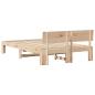 Preview: Bettgestell mit Kopfteil 120x190 cm aus massivem Kiefernholz
