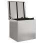 Preview: Outdoor Aufbewahrungsbox Silber 55x50,5x50 cm Edelstahl