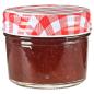 Preview: Marmeladengläser mit Weißen/Roten Deckeln 48 Stk. 110 ml