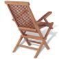 Preview: 11-tlg. Garten-Essgruppe mit Klappstühlen Massivholz Teak