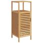 Preview: Badezimmerschrank mit Ablage 36x33x87 cm Bambus