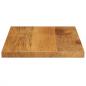 Preview: Tischplatte 50x20x2,5 cm Rechteckig Massivholz Mango