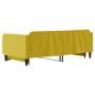 Preview: Tagesbett Ausziehbar Gelb 100x200 cm Samt