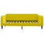 Preview: Tagesbett Ausziehbar Gelb 100x200 cm Samt